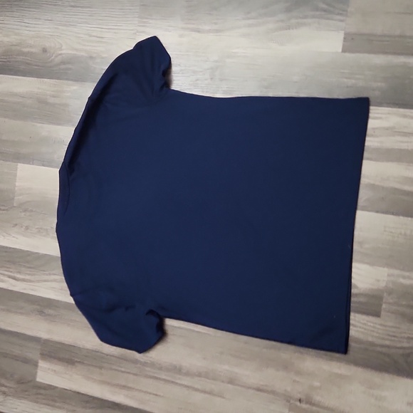 POLO Ralph Lauren Navy Blue T Shirt with White RL logo.  Size M/L Unisex - Picture 3 of 4